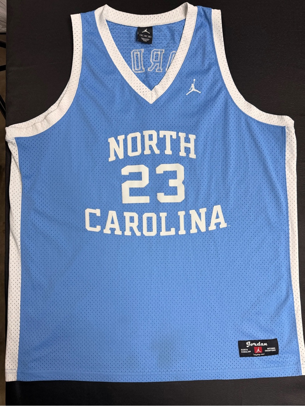 Jordan North Carolina 23 Jersey in Carolina Blue and White